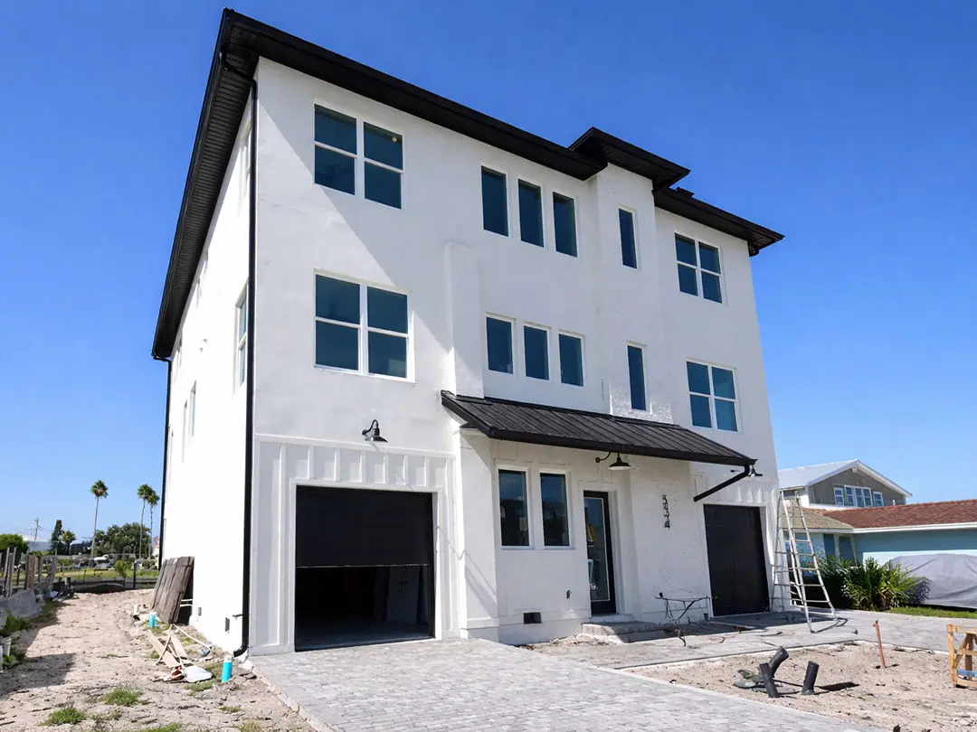 Coastal Drainage Built for a Modern Waterfront Home in Treasure Island